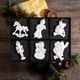 Christmas decoration set, 6 pcs., bisque porcelain, Unterweissbacher Werkstätten für Porzellankunst