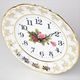 Wall clock 24 cm, Cecily roses, Carlsbad porcelain