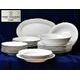 Dining set 21 pcs. for Moderate eaters, White, Cesky porcelan a.s.