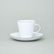 Coffee cup and saucer 220 ml, Thun 1794 Carlsbad porcelain, Tom blue