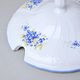 Lid for 2,5 l soup tureen, Thun 1794 Carlsbad porcelain, BERNADOTTE Forget-me-not-flower