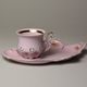 Cup 120 ml and saucer TV, Lenka 527, Rose China