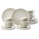 Kávová sada 18 díl. pro 6 osob, Sento AURA home - cream, porcelán Seltmann
