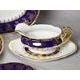 Mary-Anne 431: Dining set for 6 persons, cobalt blue + gold rose, Leander 1907