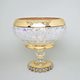 Crystal Bowl On The Stand Gerbera, h: 24 cm, Gold, Ales Zverina - AZ Design