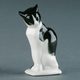Cat 4,5 x 3 x 8 cm, Kati Zorn, Unterweissbacher porcelain