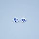 Earrings: Dots - Blue Decors, 3 variants, Porcelain Jewels Studio Mallys