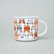 Hrnek Tina střední 240 ml, Kočky hnědo-oranžové, Český porcelán a.s.