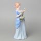 Lady with basket 10 x 11 x 28 cm, Porcelain Figures Duchcov