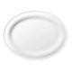 Platter oval 31 x 24 cm, Beat white, Seltmann Porcelain