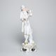 Violin player Rococo 20 cm, white + gold, Porcelain Figures Duchcov Royal Dux