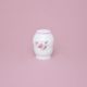 Pink line: Salt shaker, Thun 1794 Carlsbad porcelain, BERNADOTTE roses