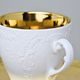 Cup 175 ml and saucer coffee, Opera GOLD inside, Cesky porcelan a.s.