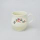Mug Jonas 0,31 l, Thun 1794 Carlsbad porcelain, BERNADOTTE ivory + flowers