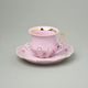 Cup and saucer coffee 0,12 l, Lenka 247, Rose China Chodov