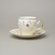 BERNADOTTE castle: Cup + saucer 220 ml / 16 cm, Thun 1794, karlovarský porcelán