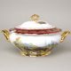 Soup tureen 3 l, hunting - ruby, Carlsbad