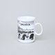 Hrnek / hrneček Boby 160 ml s motivem Karlova mostu a Pražského hradu, Prince porcelain 1925