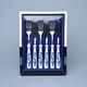 Fish cutlery 6-piece - prestige packaging, Blue Onion pattern