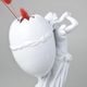 Vase - Angel with egg, 13 x 13 x 25 cm, Porcelain figures Gläserne Porzellanmanufaktur