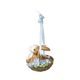 Hanging ornament Annual Rabbit 2026 8 / 6.5 / 6.5cm, biscuit china, Goebel
