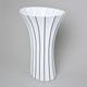 Vase Retro T 30 cm, White + Black Line, Goldfinger Porcelain