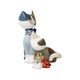Cat Fioritura damore 8 / 5.5 / 8cm, biscuit china, Cats Goebel R. Wachtmeister