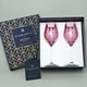 Silhouette Celebration Pink - Set of 2 wine glasses 330 ml, Swarovski Crystal, DIAMANTE