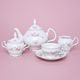 Pink line: Tea set for 6 persons, Thun 1794 Carlsbad porcelain, BERNADOTTE roses