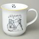 Mug Golem 1,5 l, Men's bike - yellow line, Český porcelán a.s.