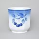 Flower pot 17,8 x 17,2 cm, Thun 1794, karlovarský porcelán, BLUE CHERRY