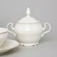 Tea set for 6 persons, Thun 1794 Carlsbad porcelain, Bernadotte ivory  plus  gold