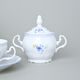 Tea set for 6 persons, Thun 1794 Carlsbad porcelain, BERNADOTTE Forget-me-not-flower