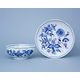 Cup / bowl and saucer for soup 250 ml + 17,5 cml, without handles, Original Blue Onion Pattern