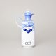 Vinegar cruet 0,5 l, Thun 1794 Carlsbad porcelain, BLUE CHERRY