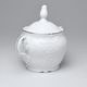 Lid for sugar bowl 300 ml, Thun 1794 Carlsbad porcelain, BERNADOTTE platinum