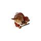Rabbit figurine Happy Bassist 4.5 / 4 / 8cm, stoneware, Goebel