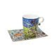 Mug with saucer All Roads Lead to Bremen 400ml, fine bone china, J. Rizzi, Goebel