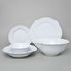 Dining set 25 pcs., Opera white, Cesky porcelan a.s.