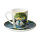 Espresso šálek a podšálek Chiaro di luna 100 ml, jemný kostní porcelán, Kočky Goebel R. Wachtmeister