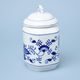 Jar for food storage with a sign 1,10 l, 17 cm, Original Blue Onion Pattern
