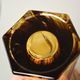 Aurum Crystal skleněná váza Mozart Amber 32 cm