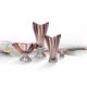 Crystal Bowl Plantica - Red, 33 cm, Aurum Crystal