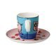 Espresso šálek a podšálek When Pigs Fly 100 ml, jemný kostní porcelán, Ed Heck, Goebel