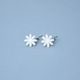 Earrings: Daisy 1,7 cm, Hanging, Porcelain Jewels Studio Mallys