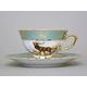 Tea cup 200 ml + saucer, Hunting - Green, Carlsbad