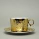 RESET, Šálek a podšálek Cappuccino 200 ml, Titanové zlato, Český porcelán a.s.