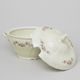 Soup tureen 2,5 l, Thun 1794 Carlsbad porcelain, BERNADOTTE ivory + flowers