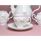 Pink line: Coffee cup and saucer 150 ml / 14 cm, Thun 1794 Carlsbad porcelain, BERNADOTTE roses