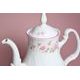 Pink line: Coffee set for 6 persons, Thun 1794 Carlsbad porcelain,, BERNADOTTE roses